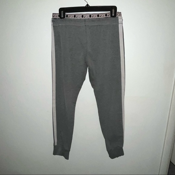 PINK Victoria’s Secret Gray Joggers Size Medium - Picture 6 of 9